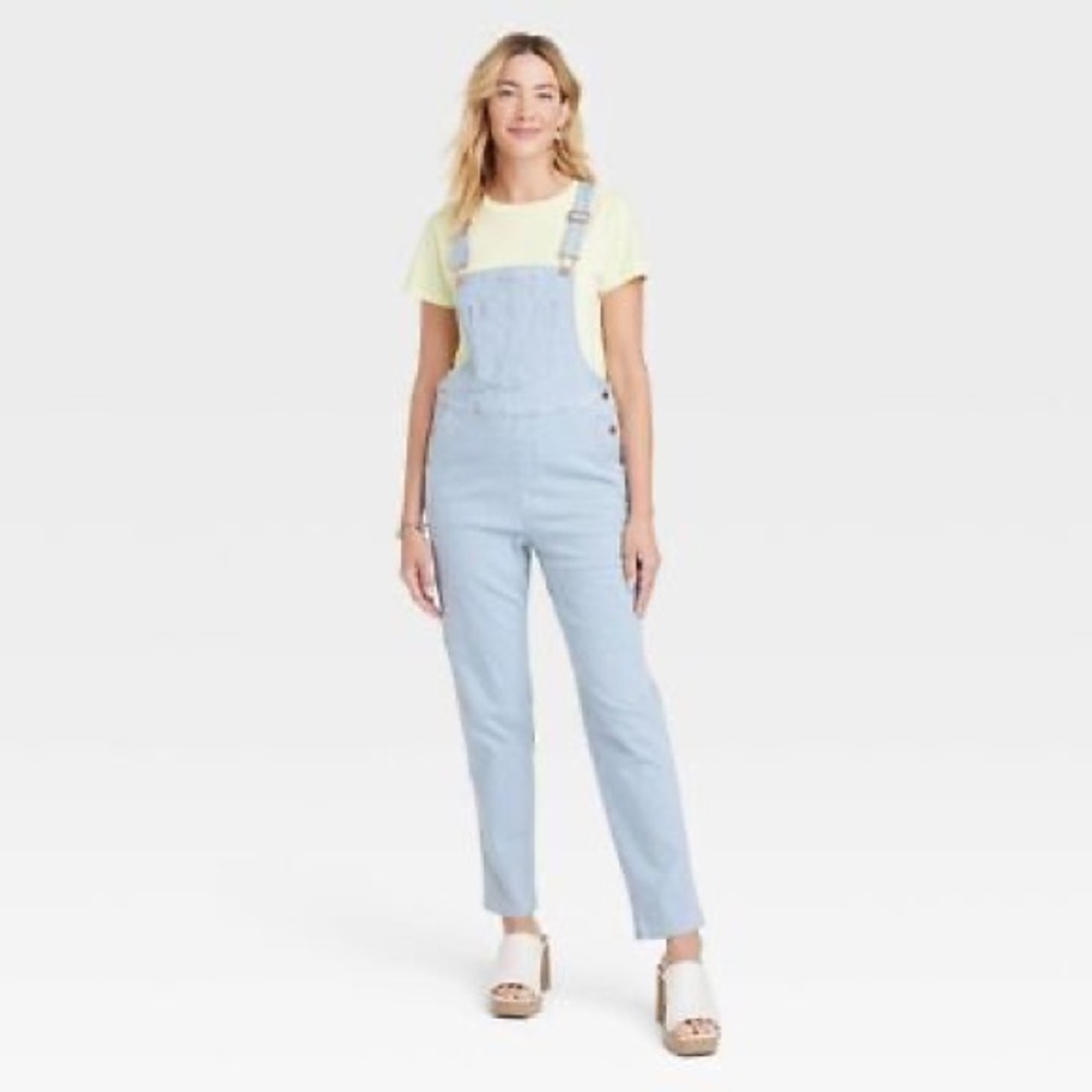 Universal Thread denim pinstripe overalls